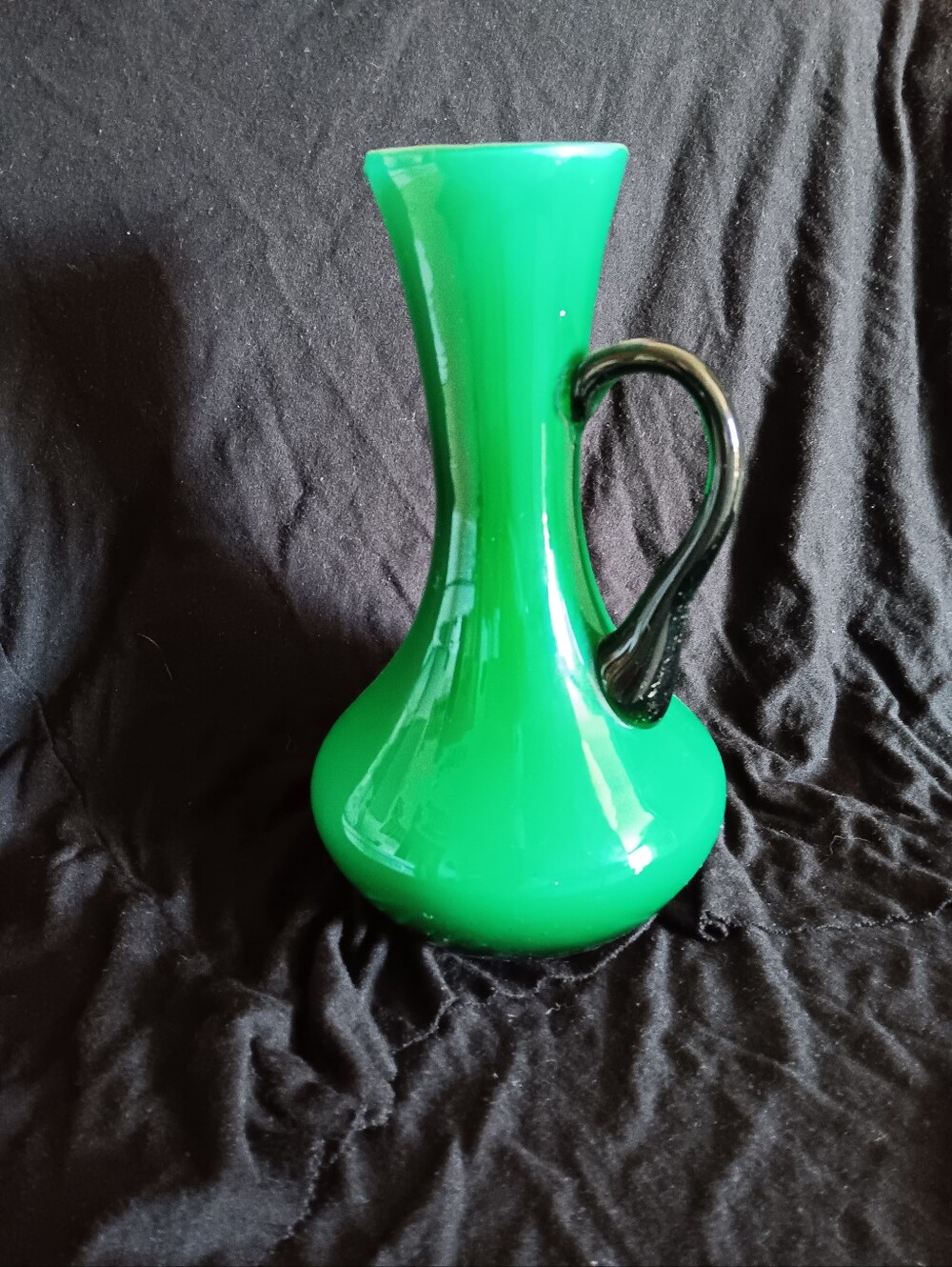 Vintage Green Glass Vase